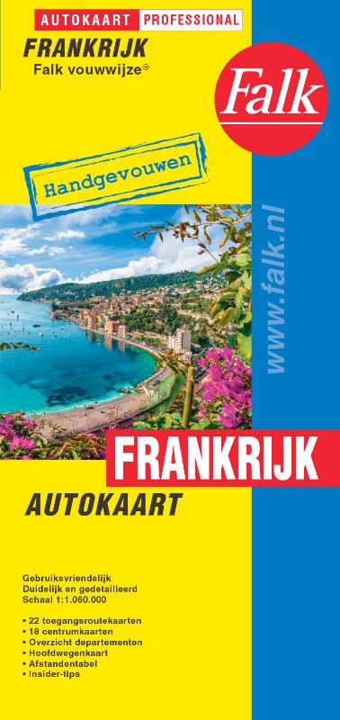 Omslag van Falk autokaart Frankrijk professional