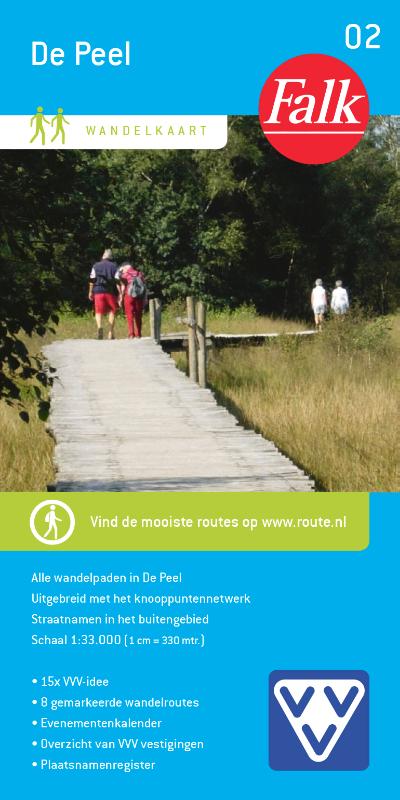 Omslag van Falk VVV wandelkaart 02 De Peel