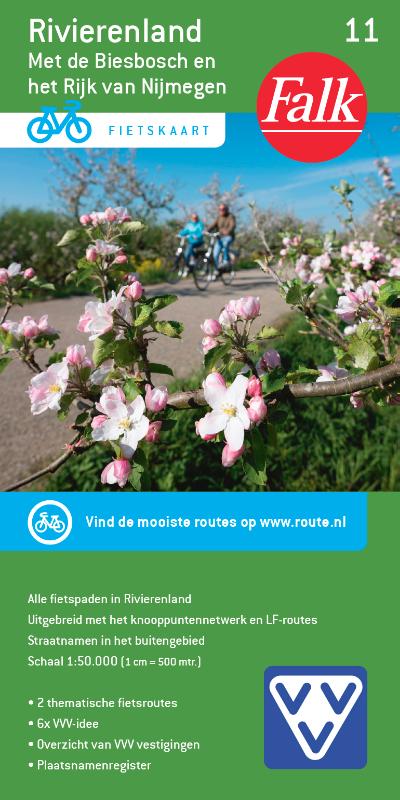 Omslag van Falk VVV fietskaart 11 Rivierenland