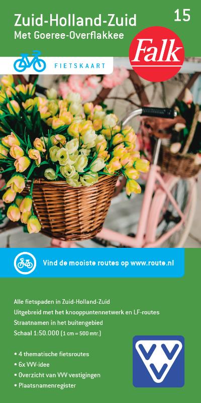 Omslag van Falk VVV fietskaart 15 Zuid-Holland Zuid
