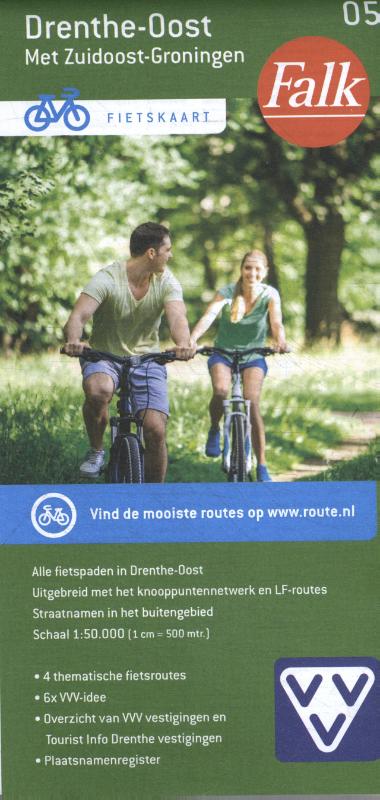 Omslag van Falk VVV fietskaart 05 Drenthe-Oost
