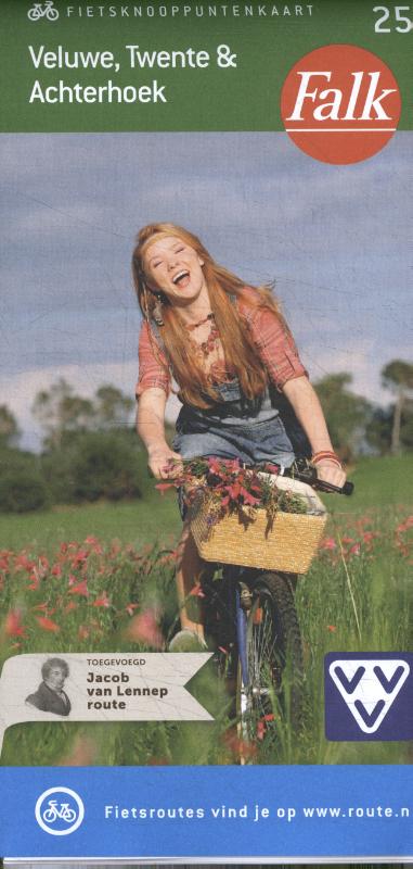 Omslag van Falk Fietskaart 25. Veluwe Twente en Achterhoek