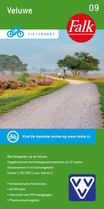 Omslag van Falk VVV Fietskaart 9 Veluwe