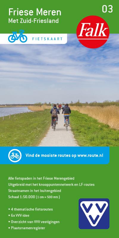 Omslag van Falk VVV Fietskaart 03 Friese Meren
