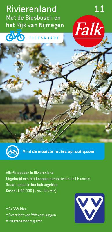Omslag van Falk VVV Fietskaart 11 Rivierenland
