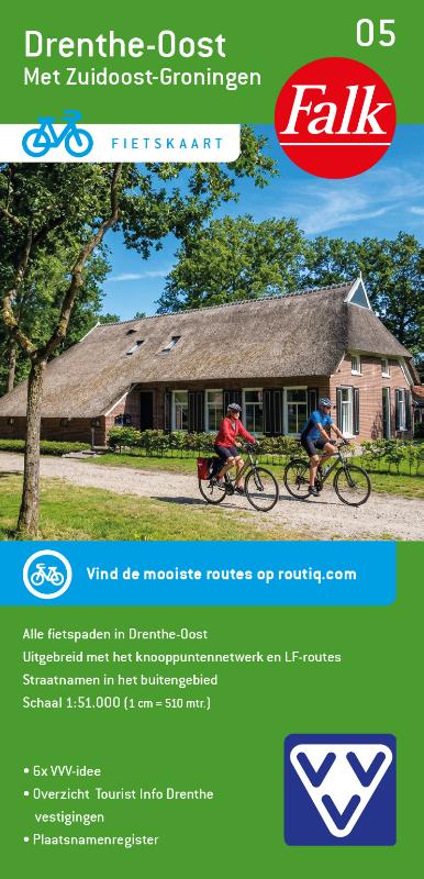 Omslag van Falk VVV Fietskaart 05 Drenthe-Oost