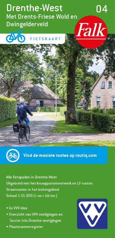 Omslag van Falk VVV Fietskaart 04. Drenthe-West