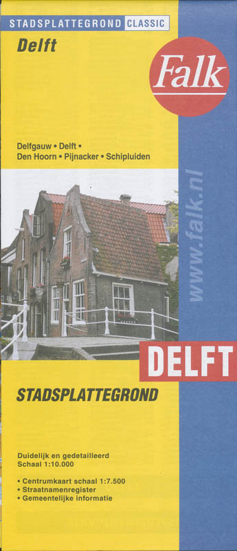 Omslag van Kleurenplattegrond gemeente Delft