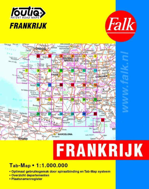 Omslag van Routiq Frankrijk tab map