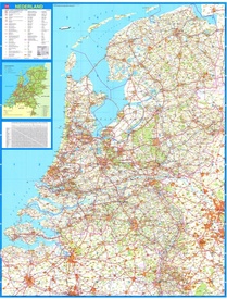 Omslag van Wandkaart Nederland