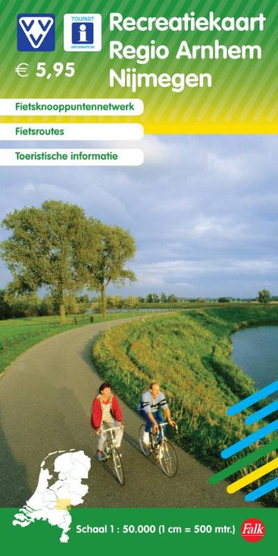 Omslag van Recreatiekaart regio Arnhem Nijmegen