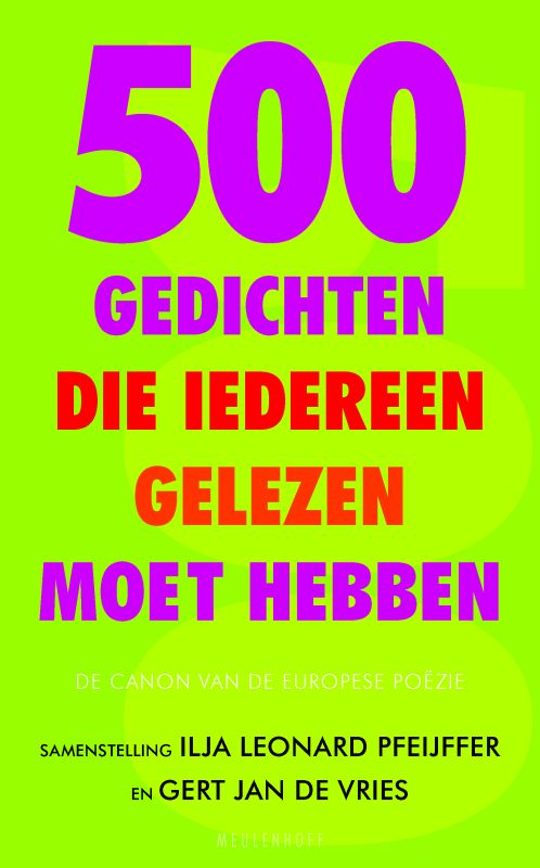 Omslag van 500 Gedichten die iedereen gelezen moet hebben