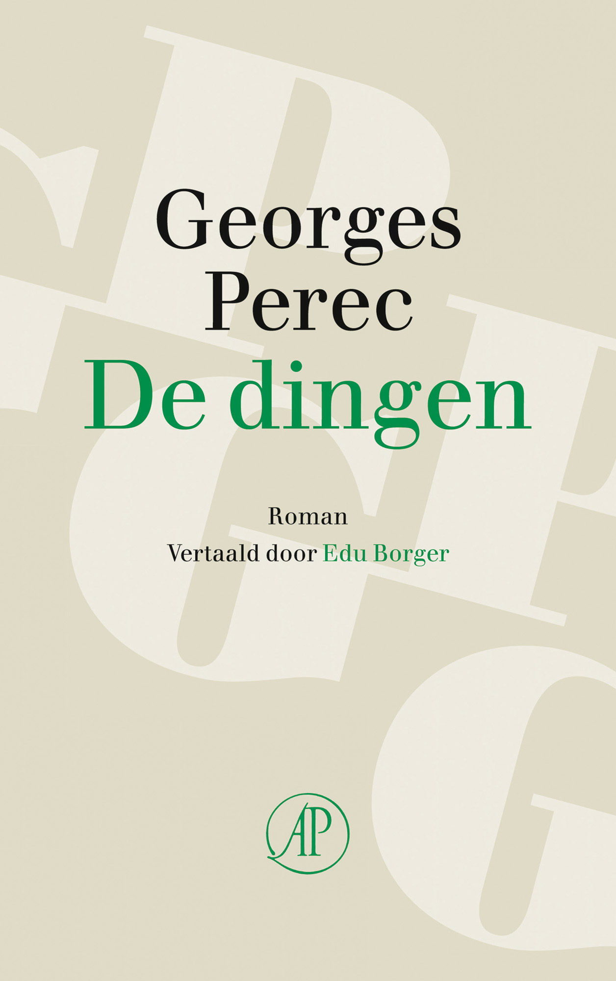 Omslag van De dingen