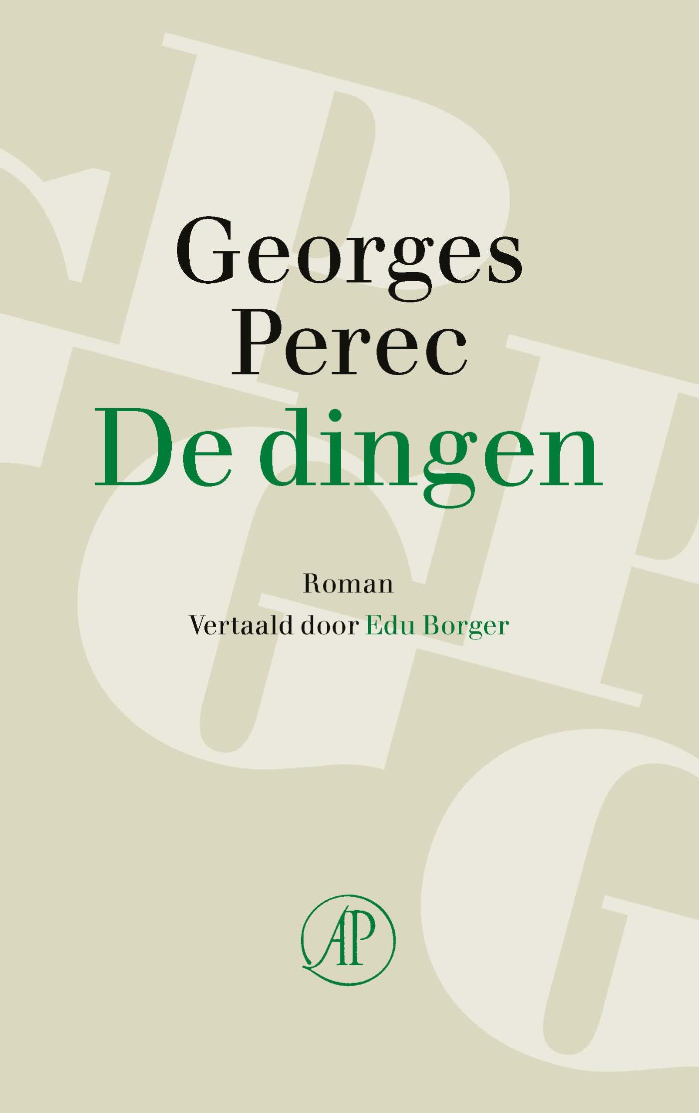 Omslag van De dingen