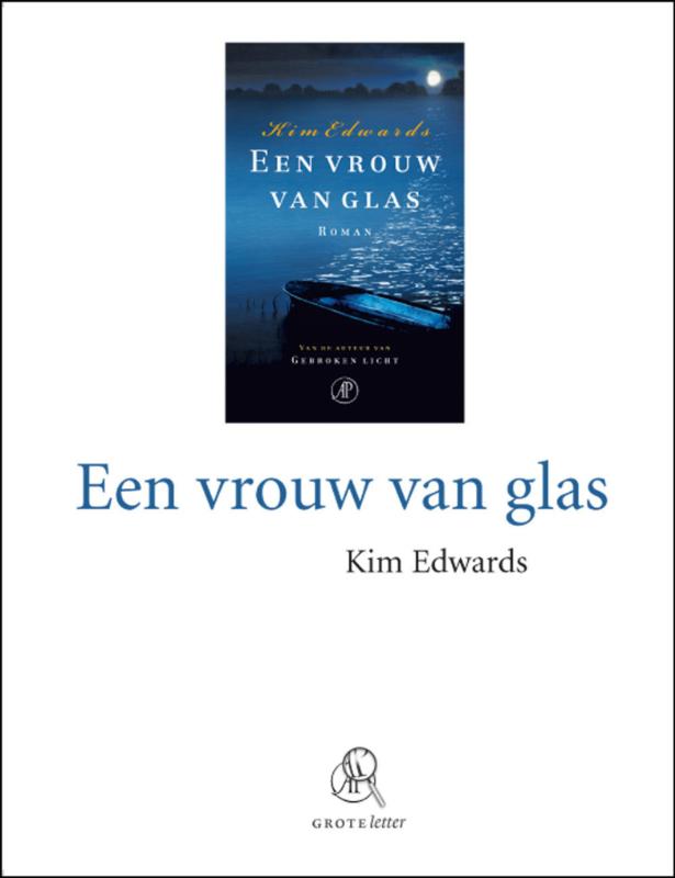 Omslag van Een vrouw van glas (grote letter)