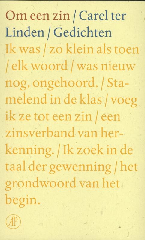 Omslag van Om een zin
