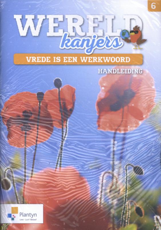 Omslag van Wereldkanjers 6 - Handleiding - Vrede is een werkwoord