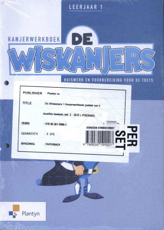 Omslag van De Wiskanjers 1 Kanjerwerkboek (set van 5 boekjes)