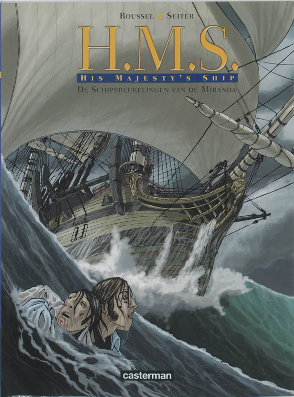 Omslag van H.M.S.de schipbreukelingen van de Miranda
