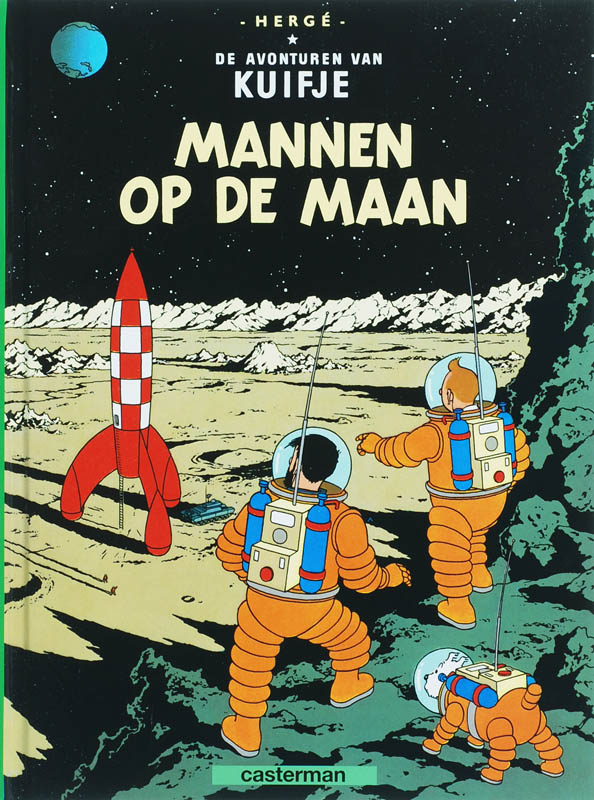 Omslag van Mannen op de maan Kuifje a5
