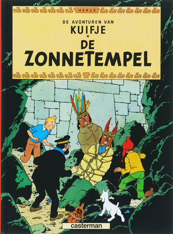 Omslag van De zonnetempel Kuifje a5