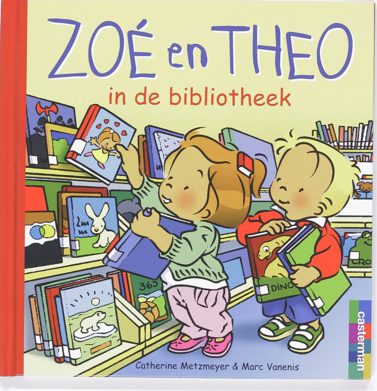 Omslag van Zoe en Theo in de bibliotheek