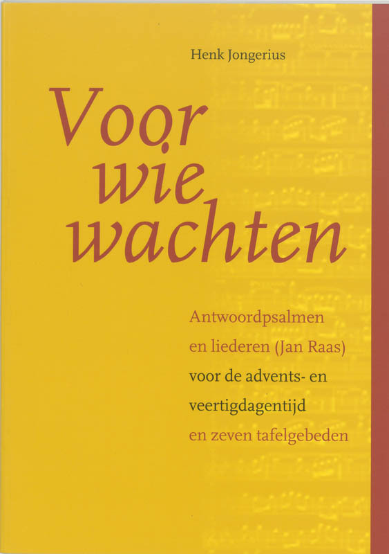 Omslag van Voor wie wachten