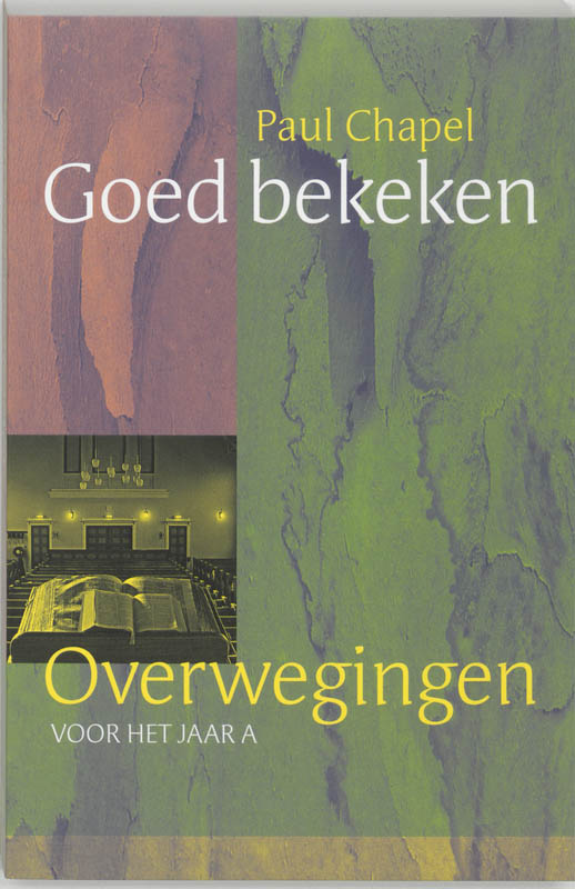 Omslag van Overwegingen voor het jaar A