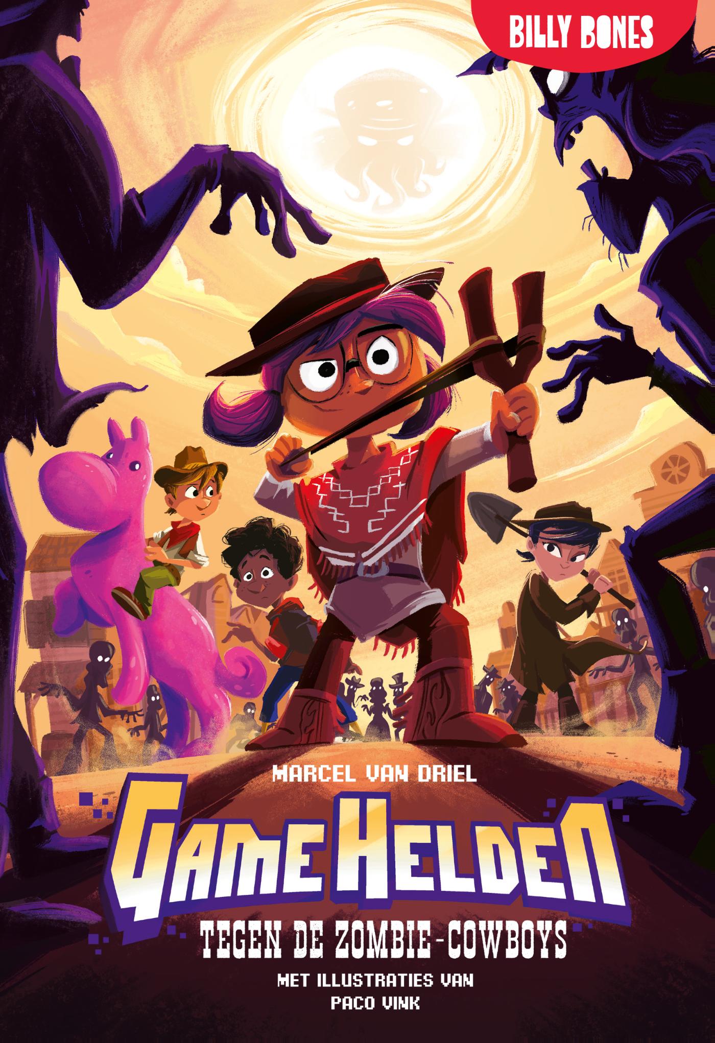 Omslag van Game Helden tegen de zombie-cowboys