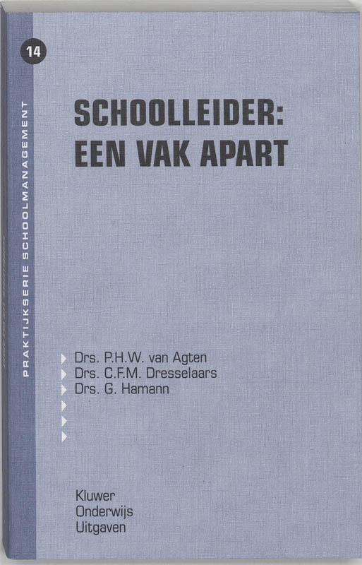 Omslag van Schoolleider: een vak apart