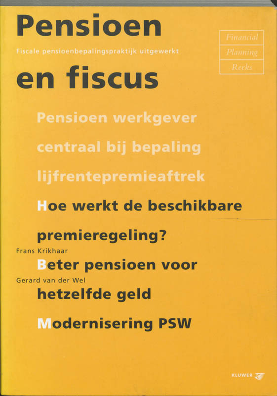 Omslag van Pensioen en fiscus