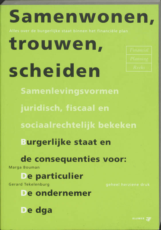 Omslag van Samenwonen, trouwen, scheiden