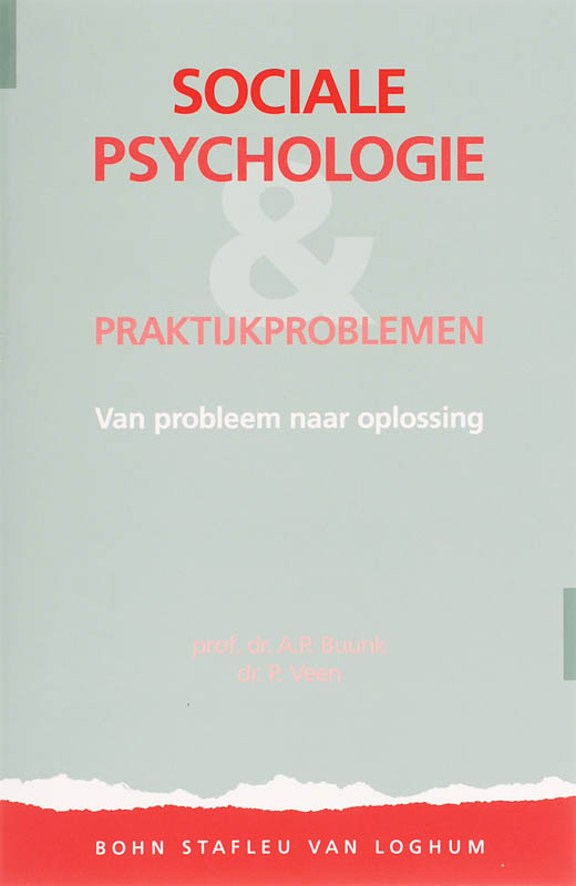 Omslag van Sociale psychologie en praktijkproblemen