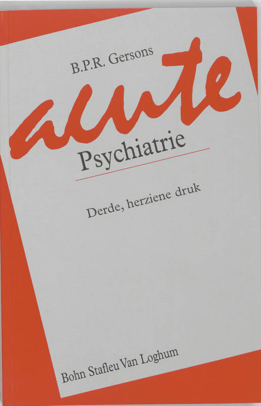 Omslag van Acute psychiatrie