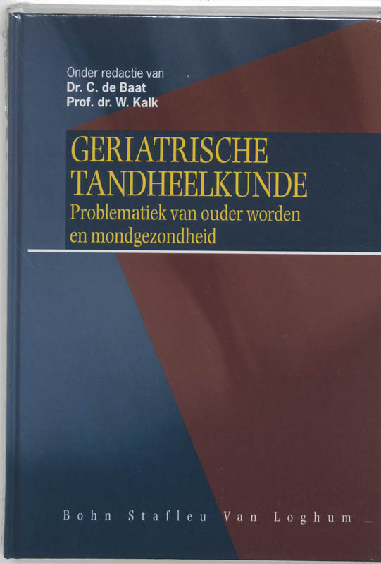 Omslag van Geriatrische tandheelkunde