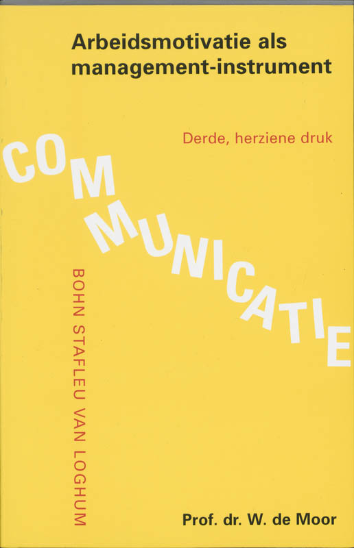 Omslag van Arbeidsmotivatie als management-instrument