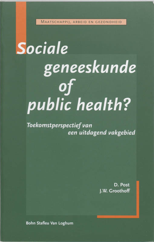 Omslag van Sociale geneeskunde of public health