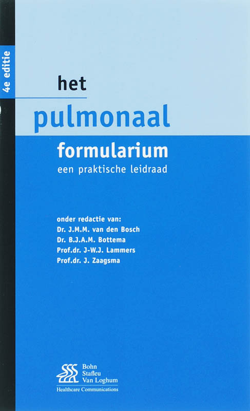 Omslag van Het pulmonaal formularium