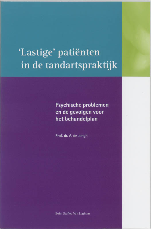 Omslag van Lastige patienten in de tandartspraktijk