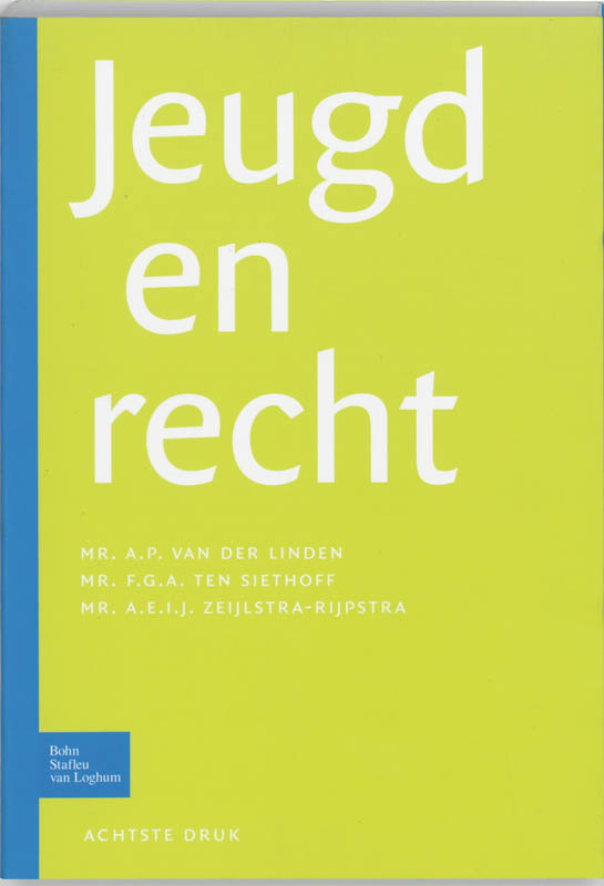 Omslag van Jeugd en recht