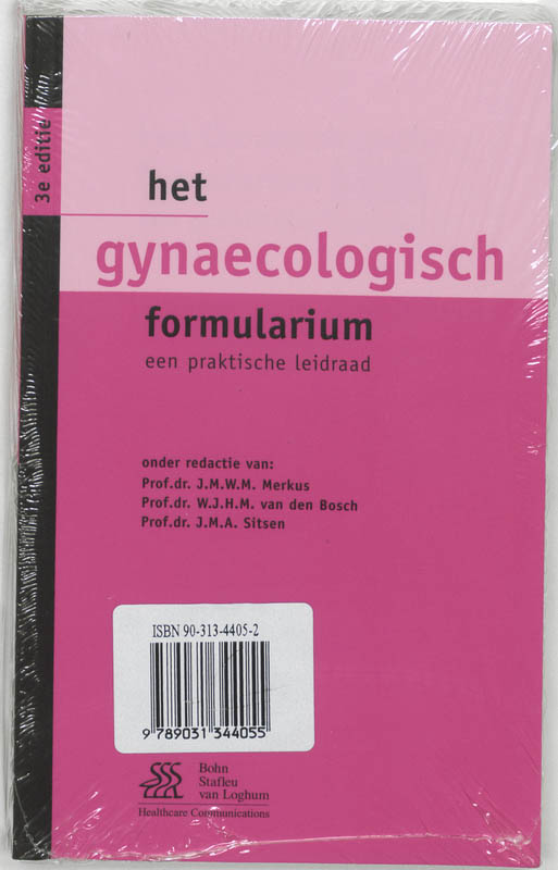 Omslag van Gynaecologisch Formularium