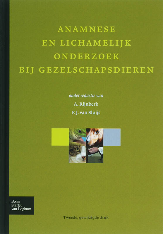 Omslag van Anamnese en lichamelijk onderzoek bij gezelschapsdieren