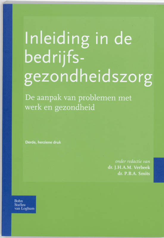 Omslag van Inleiding in de bedrijfsgezondheidszorg
