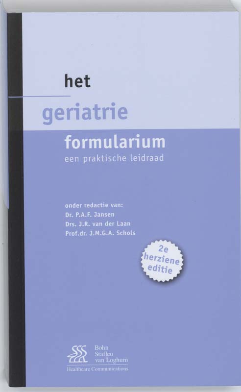 Omslag van Het geriatrie formularium