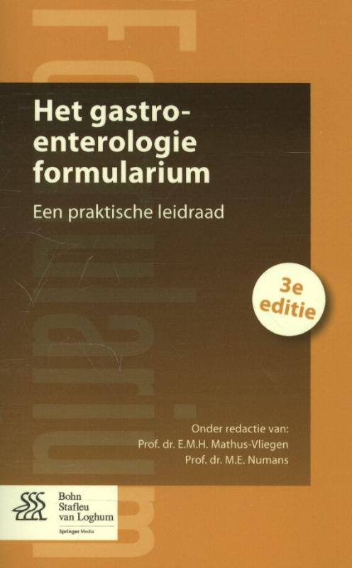 Omslag van Het gastro-enterologie formularium