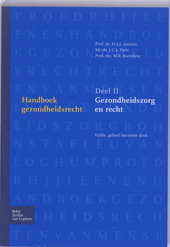 Omslag van 2 Gezondheidszorg en recht