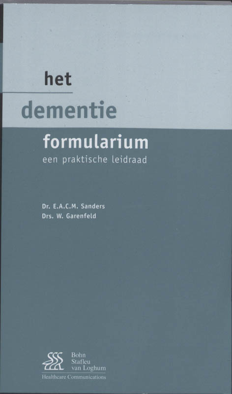 Omslag van Het dementie formularium