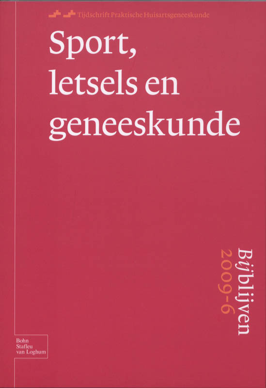 Omslag van Sport, letsels en geneeskunde