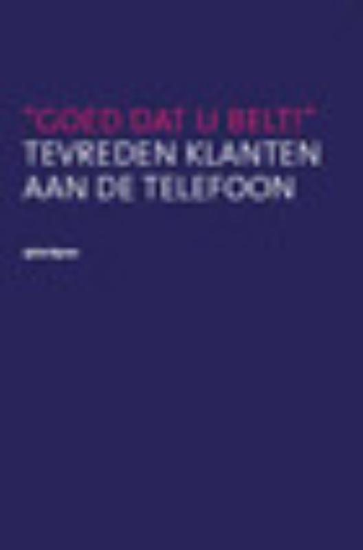 Omslag van Goed dat u belt