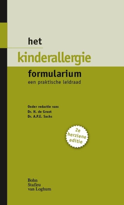 Omslag van Het kinderallergie formularium